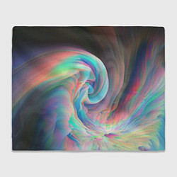 Плед флисовый Закрученный паттерн, цвет: 3D-велсофт