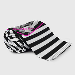 Плед флисовый Барби и полосы, цвет: 3D-велсофт — фото 2