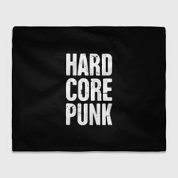 Плед флисовый Hardcore punk, цвет: 3D-велсофт