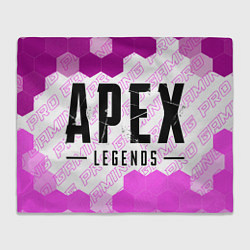 Плед флисовый Apex Legends pro gaming: надпись и символ, цвет: 3D-велсофт