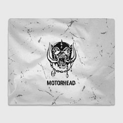 Плед флисовый Motorhead glitch на светлом фоне, цвет: 3D-велсофт