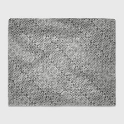 Плед флисовый Серебряное плетение, цвет: 3D-велсофт