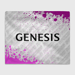 Плед флисовый Genesis pro racing: надпись и символ, цвет: 3D-велсофт