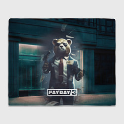 Плед флисовый Payday 3 bear, цвет: 3D-велсофт