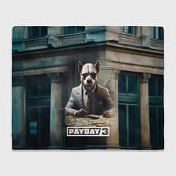 Плед флисовый Payday 3 dog, цвет: 3D-велсофт