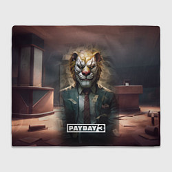 Плед флисовый Payday 3 lion, цвет: 3D-велсофт