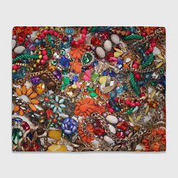 Плед флисовый Камни и драгоценности, цвет: 3D-велсофт