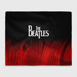 Плед флисовый The Beatles red plasma, цвет: 3D-велсофт