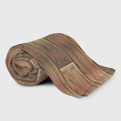 Плед флисовый Деревянный стиль, цвет: 3D-велсофт — фото 2
