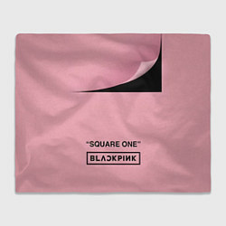 Плед флисовый Логотип Blackpink альбома Square One, цвет: 3D-велсофт