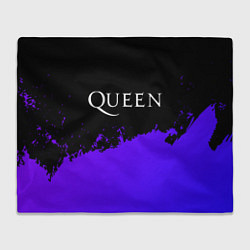 Плед флисовый Queen purple grunge, цвет: 3D-велсофт