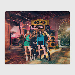 Плед флисовый Blackpink girls poster, цвет: 3D-велсофт