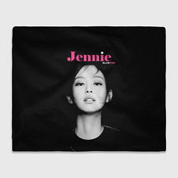 Плед флисовый Blackpink Jennie Portrait, цвет: 3D-велсофт