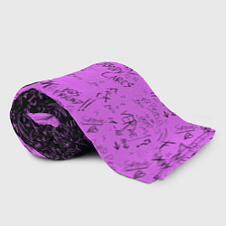 Плед флисовый Dead inside purple black, цвет: 3D-велсофт — фото 2