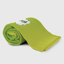 Плед флисовый Oops на градиенте зеленом, цвет: 3D-велсофт — фото 2