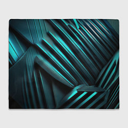 Плед флисовый Объемные полосы, цвет: 3D-велсофт