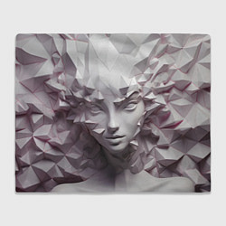 Плед флисовый Скульптура с шипами, цвет: 3D-велсофт
