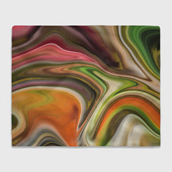 Плед флисовый Waves colors, цвет: 3D-велсофт