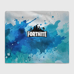 Плед флисовый Fortnite Logo Paint, цвет: 3D-велсофт