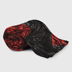 Плед флисовый Black red texture, цвет: 3D-велсофт — фото 2