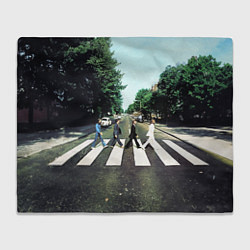 Плед флисовый The Beatles альбом Abbey Road, цвет: 3D-велсофт
