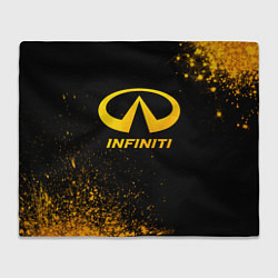 Плед флисовый Infiniti - gold gradient, цвет: 3D-велсофт