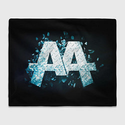 Плед флисовый Asking Alexandria emblem, цвет: 3D-велсофт