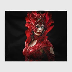 Плед флисовый Красная королева, цвет: 3D-велсофт