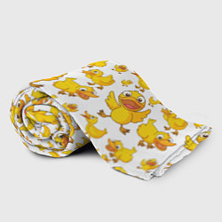 Плед флисовый Yellow ducklings, цвет: 3D-велсофт — фото 2