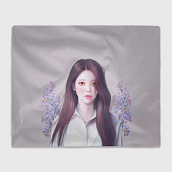 Плед флисовый АйЮ в цыетах - IU, цвет: 3D-велсофт