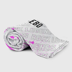 Плед флисовый Placebo rock legends: символ сверху, цвет: 3D-велсофт — фото 2
