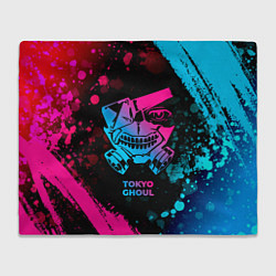 Плед флисовый Tokyo Ghoul - neon gradient, цвет: 3D-велсофт