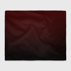 Плед флисовый Градиент бордово-чёрный, цвет: 3D-велсофт