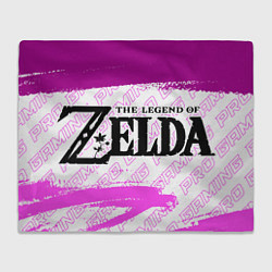 Плед флисовый Zelda pro gaming: надпись и символ, цвет: 3D-велсофт