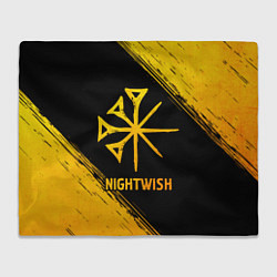 Плед флисовый Nightwish - gold gradient, цвет: 3D-велсофт