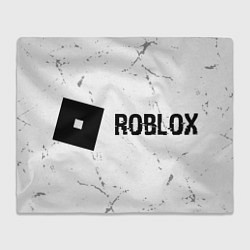 Плед флисовый Roblox glitch на светлом фоне: надпись и символ, цвет: 3D-велсофт