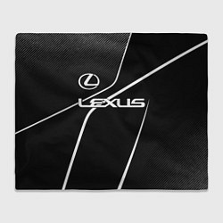 Плед флисовый Lexus - white line, цвет: 3D-велсофт