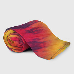 Плед флисовый Огненный тай дай, цвет: 3D-велсофт — фото 2