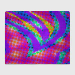 Плед флисовый Круглые пиксели, цвет: 3D-велсофт