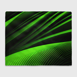 Плед флисовый Зеленый яркая текстура, цвет: 3D-велсофт