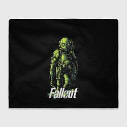 Плед флисовый Fallout green, цвет: 3D-велсофт