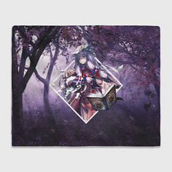 Плед флисовый Touhou Project Пачули Нолидж, цвет: 3D-велсофт