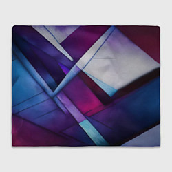 Плед флисовый Геометрическая абстракция - нейросеть, цвет: 3D-велсофт