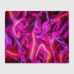 Плед Pink neon abstract