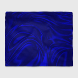 Плед флисовый Имитация синий шёлк, цвет: 3D-велсофт