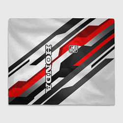 Плед Honda - red and white
