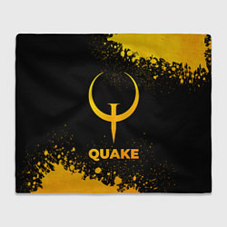 Плед флисовый Quake - gold gradient, цвет: 3D-велсофт