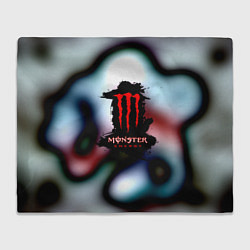 Плед флисовый Monster Energy juce, цвет: 3D-велсофт