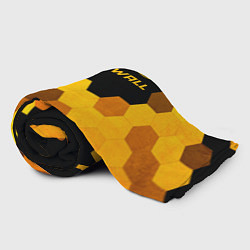 Плед флисовый Great Wall - gold gradient посередине, цвет: 3D-велсофт — фото 2