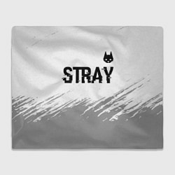Плед флисовый Stray glitch на светлом фоне посередине, цвет: 3D-велсофт